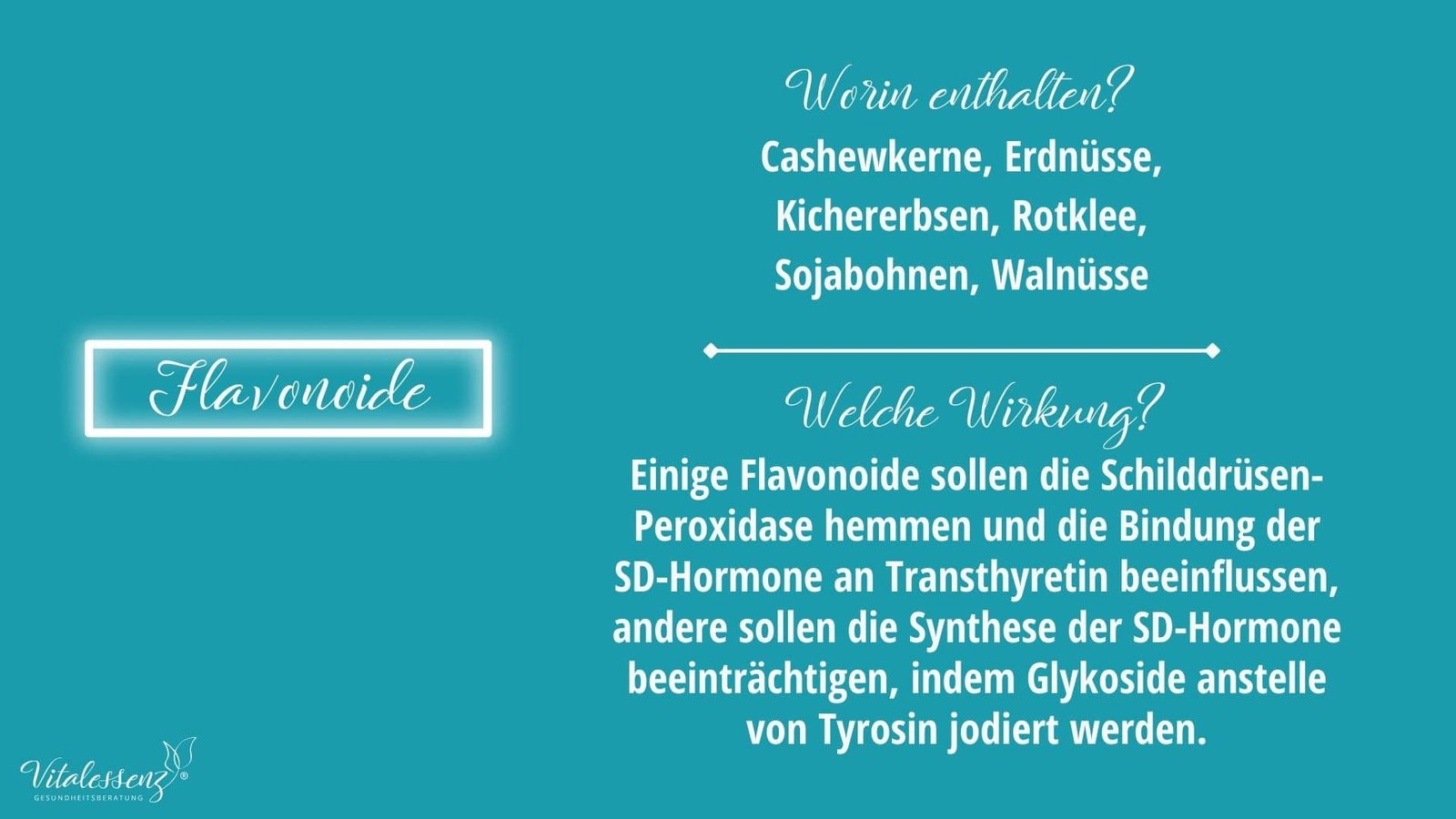 Goitrogene Substanzen - Flavonoide, worin enthalten, welche Wirkung