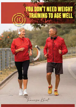 2025.08 Kaiut Yoga - You Don’t Need Weight Training to Age Well EBook-Cover des Kaiut Yoga Magazins zum Thema Krafttraining im Alter